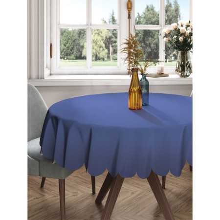 The tablecloth "Blue transfusion", round, Saten, d = 150 cm