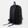Male backpack of artificial leather with lightning, black color
