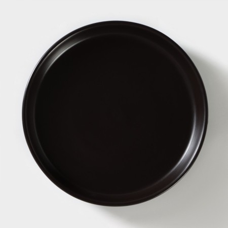 Porcelain dish carbone, d = 17.5 cm, h = 3 cm, black color-1