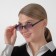 Ready glasses east 0056 tinted, black color, bent puff, -2.5