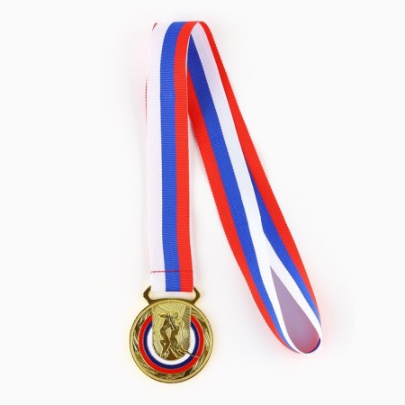Thematic medal 192, "Dancing", D = 5 cm. Color gold. With a ribbon-3