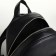 City backpack on a zipper, black color