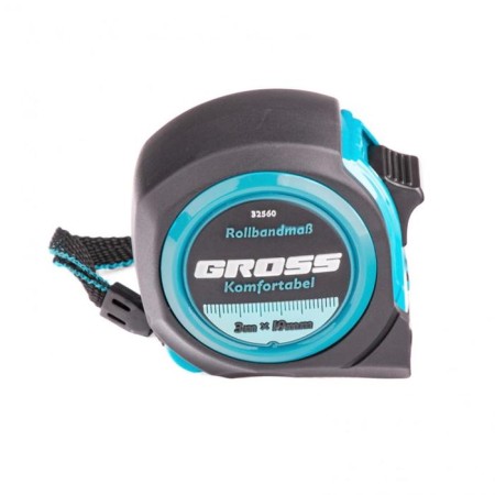 Roulette Gross KomFortabel 32560, rubberized case, 3 m x 19 mm-1