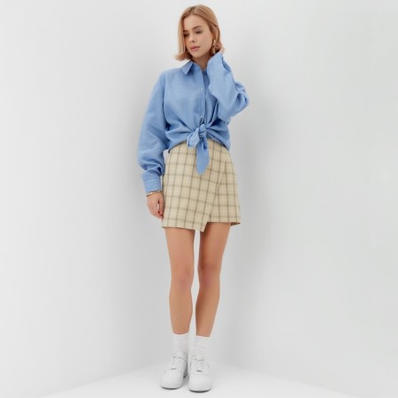 Women's blouse Minaku: Casual Collection Blue color, size 42-4