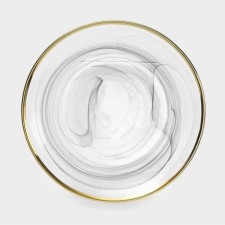 Glass dessert “Smoke”, D = 21 cm