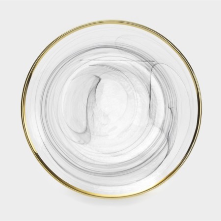 Glass dessert “Smoke”, D = 21 cm