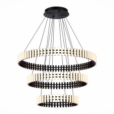 Люстра подвесная St Luce. SL6203.403.105. Estense. 1х105 Вт, LED, 3000K, 8400 Lm, 80х80х90 см, цвет чёрный