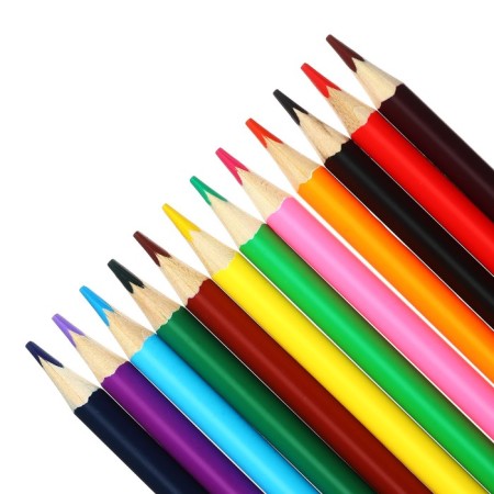 Pencils of 12 colors, Devente Trio Mega Soft, three -sided case, 4m, 3 mm, metal gift box-2