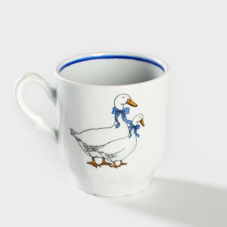 Porcelain mug "geese", 220 ml, d = 7.5 cm, mix-1