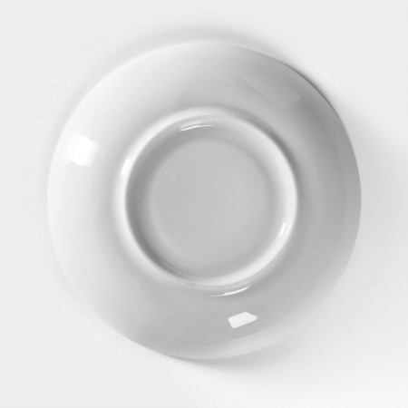Porcelain saucer "linen", d = 15 cm-3