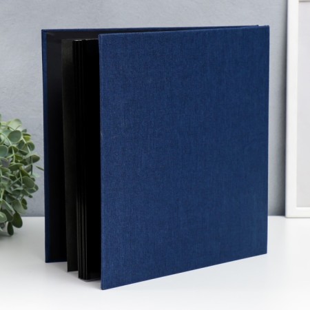 Photo album magnetic 20 sheets "Sea pier lights" Black sheets 3x27x28 cm-1