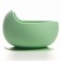 Baby plate on a suction cup, silicone, green color