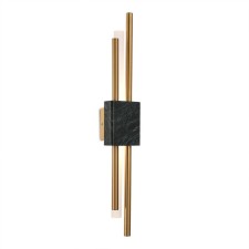 Бра St Luce. SL6116.361.02. Brighton. 2х3 Вт, LED, 3000K, 480 Lm, 10х61 см, цвет латунь