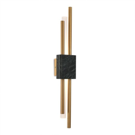 Sconces st. SL6116.361.02. Brighton. 2x3 watts, LED, 3000K, 480 LM, 10x61 cm, brass color