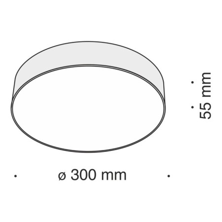 Technical C032CL-L43B4K, LED, 35W, 30x30x5.8 cm, 2900lm, 2900lm, black color, black-3