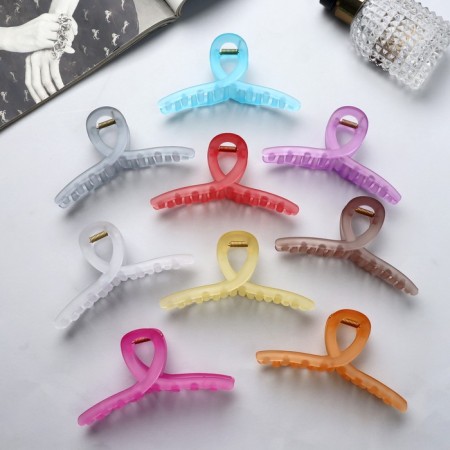 Hair crab "Frida" loop classic matte, 10.5 cm, mix-1