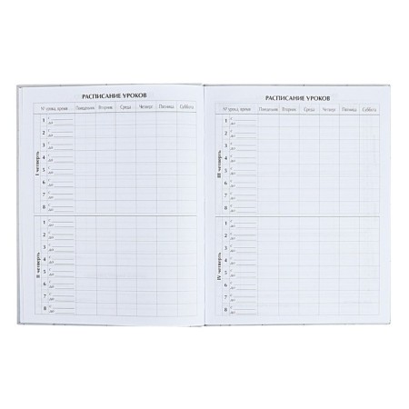 Universal diary for grades 1-11 Anime. Man and Sky, solid cover, glossy lamination, 40 sheets-5