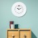 Watch Wall Round "Classics", silent, white rim, D-37 cm, Cypheblat 22 cm