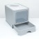 Closed toilet 50 x 40 x 40 cm with a retractable pallet, gray
