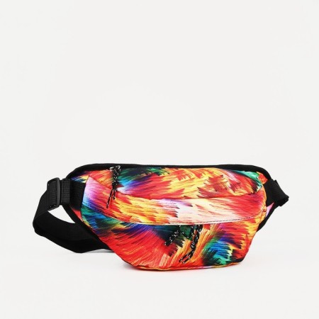 Zipper waist bag, outer pocket, colorful color-1
