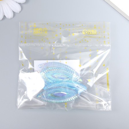 Decor for creativity Plastic "Eye" Holography Purvalum set 6 pcs 2x5 cm-3