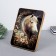 Acrylic painting desktop "Tsarist horse" 25x20 cm