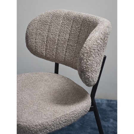 ROBBI chair, 550 × 640 × 845 mm, Builder, gray-beige color-2