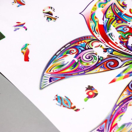 Stick plastic interior color puzzle "Butterfly" 30x45 cm-2