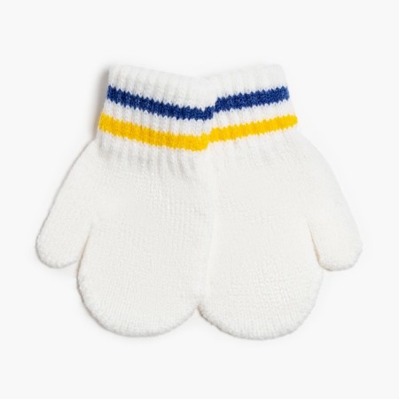 Baby mittens, white color, size 14 (4-6 years)