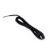 A network cord with a fork, 2.5 m, SHVVP 2 x 0.5 mm2, black