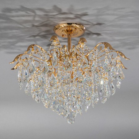Ceiling lamp 6x60W E27, size 51x51x43 cm-4