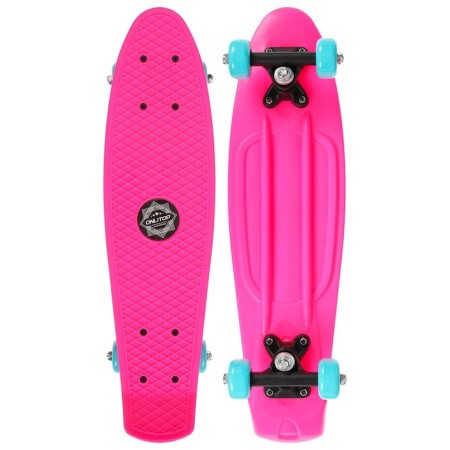 Penniboard Onlitop, 56x15 cm, PVC 50 mm wheels, plastic frame, pink color-1