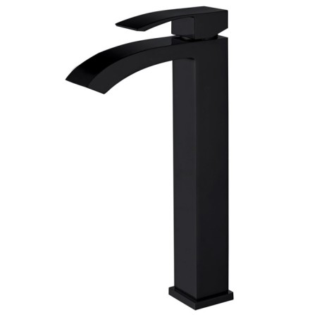 ABBER WASSERFALL AF8611B shell mixer, single -leaf, pour 160 mm, black