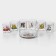 Set "jokes", 6 piles 50 ml, ashtray, mix