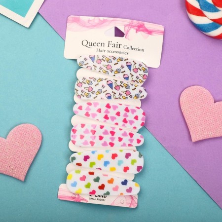 Invisibility for Herty hair (set 6 pcs) hearts and ice cream, 5.5 cm, mix-2