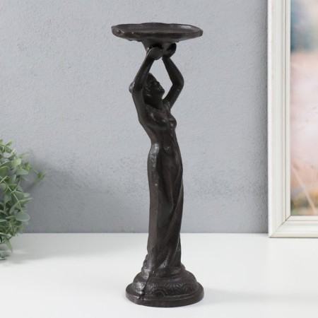 Cast iron candle for 1 candle "goddess" 10.5x12x36 cm-2