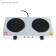 Electric tile Luazon LHP-005, 2 burners, 2000 watts, heater disk, white