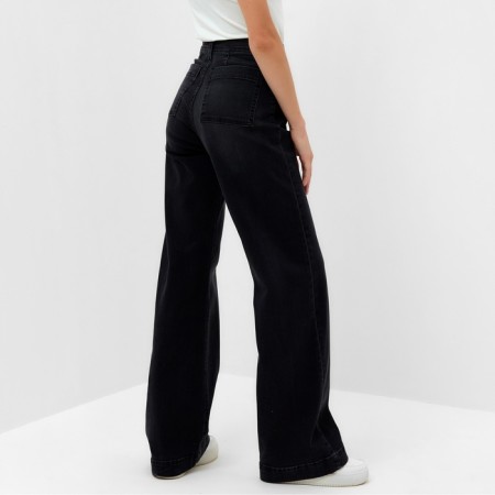 Pants women's denim minku slim fit color Black, river 46 (height 175)-7