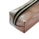 Penal soft, 1 department, quadro, 60 x 195 mm, calligrata K-621, artificial leather, varnish with scenes, gold