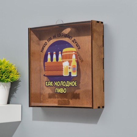 Pig a piggy bank for beer covers "Cold beer" 24.5x23x5 cm-1