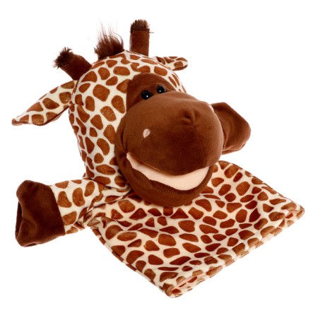 Soft toy on the hand "Giraffe", 26 cm-3