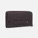 Male purse with lightning, department for bills, for cards, for coins, brown color
