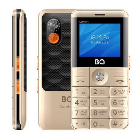 Cell phone BQ M-2006 Comfort Gold Black-2