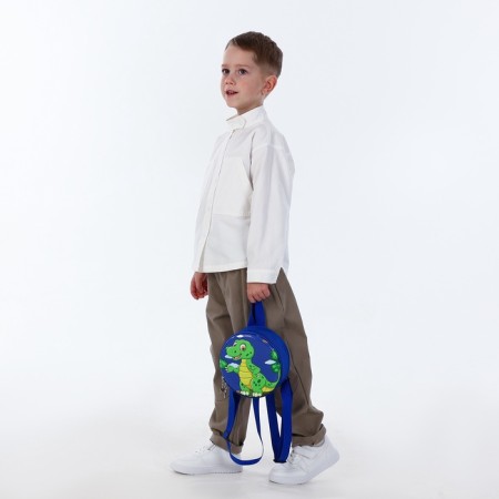 Children's backpack on the zipper "chosen", the color is blue-5