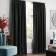Set of curtains "Soft", size 240 x 270 cm - 2 pcs, grab - 2 pcs, black