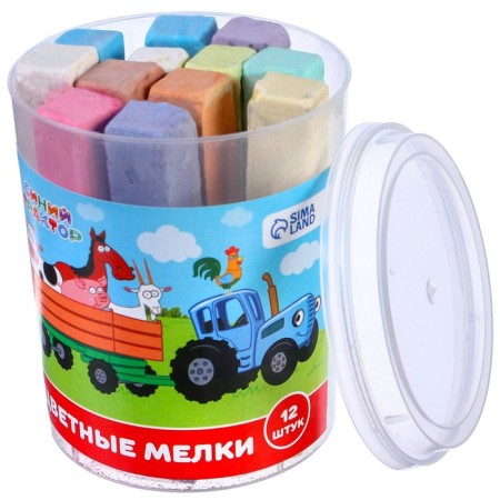 Set of colored crayons Blue Tractor, 12 pieces, 10 colors-9