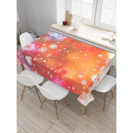 The tablecloth "Snow fog", rectangular, Saten, size 120x145 cm