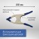Strutzin reinforced tick -shaped tundra, 6 ", metal, clamp up to 50 mm, 150 mm