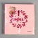 Set of dishes "1 year": napkins 20 pcs., Glasses 6 pcs., Plates 6 pcs., Pink