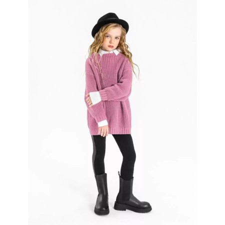 Свитер для девочки Amarobaby Knit Soft, рост 122 см, цвет розовый-2